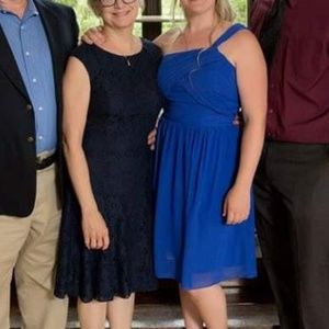 Royal blue bridesmaid dress